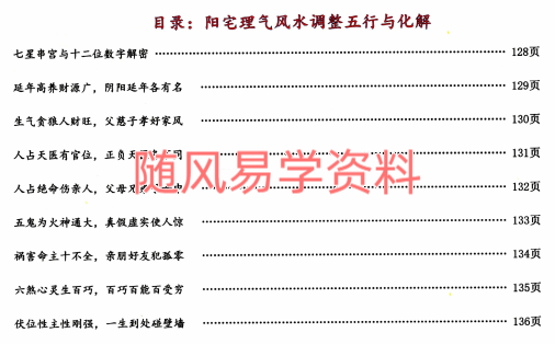 庄易 阳宅理气风水调五整‬行与化解114页