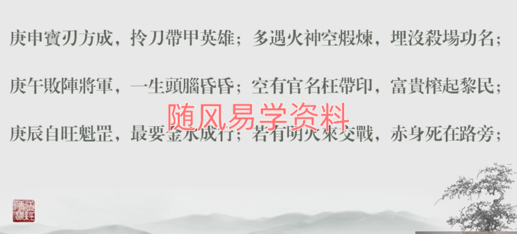 灯明易海《盲派八字探秘花根赋》20集视频