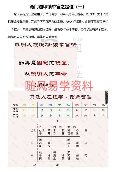 于城道  单宫奇门153页
