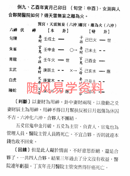 王虎应《六爻经济预测学》502页