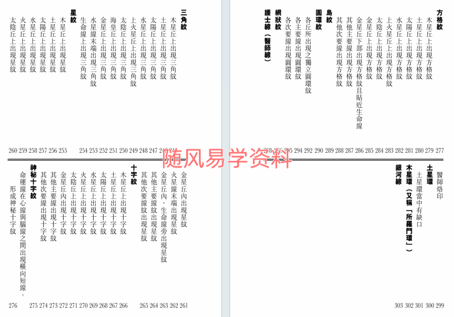 苏民峰  观掌知心入门篇258页+掌丘掌纹篇287页+掌纹续篇306页