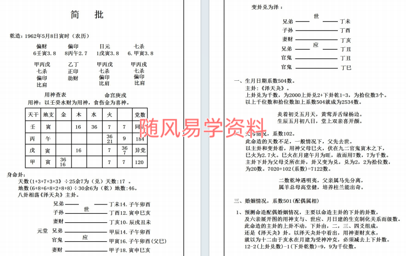 白云先生   皇极神数四册合集