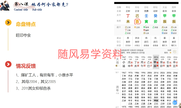 卯丁易学    盲派实战命例课10集视频