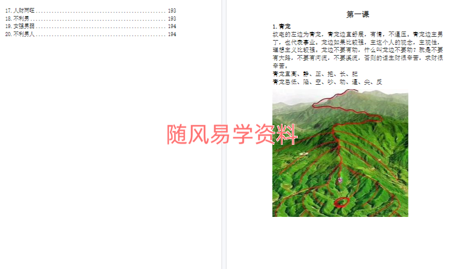 古传峦头心法-四兽峦头铁口断195页
